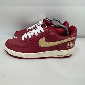 Nike Air Force 1 Low LeBron James Cavalier Red Gold 2000 RARE! Size 8.5 Men’s